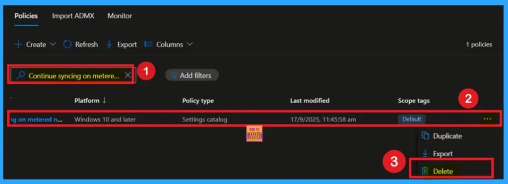 How to Continue Syncing on Metered Networks on OneDrive using Intune Policy 11 How to Continue Syncing on Metered Networks on OneDrive using Intune Policy - Fig.11