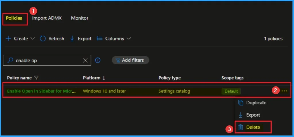 Control Access to Open in Sidebar for Microsoft Edge Browser using Intune 13 Control Access to Open in Sidebar for Microsoft Edge Browser using Intune - Fig.13