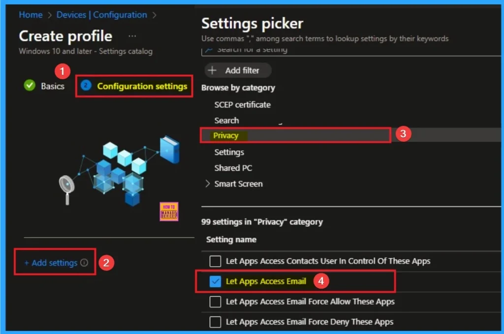 Control Windows Apps Access Email to Preventing Data Leakage using Intune 4 Control Windows Apps Access Email to Preventing Data Leakage using Intune - Fig.4