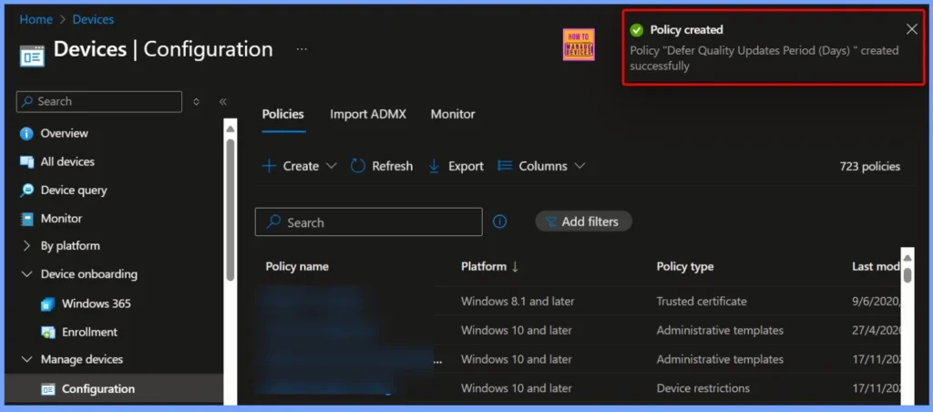 How to Control Quality Update Installations with up to 30 Day Deferral using Intune Policy 8 How to Control Quality Update Installations with Up to 30 Day Deferral using Intune Policy - Fig.8