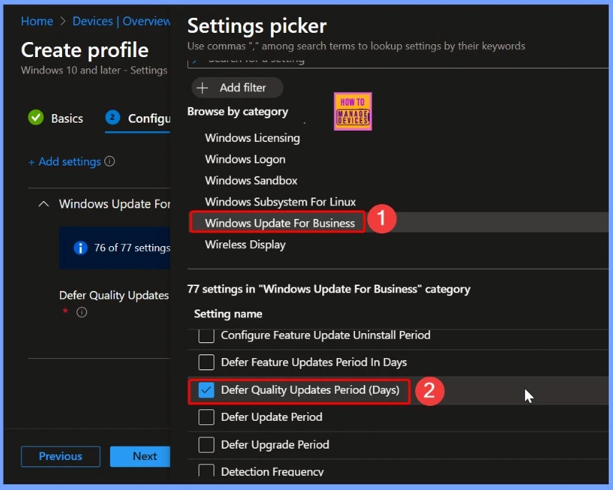 How to Control Quality Update Installations with up to 30 Day Deferral using Intune Policy 4 How to Control Quality Update Installations with Up to 30 Day Deferral using Intune Policy - Fig.4