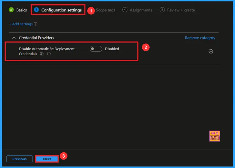 Enable Autopilot Reset Credential Provider Visibility Policy in Windows to Manage Device Refresh using Intune 6 Enable Autopilot Reset Credential Provider Visibility Policy in Windows to Manage Device Refresh using Intune - Fig.5