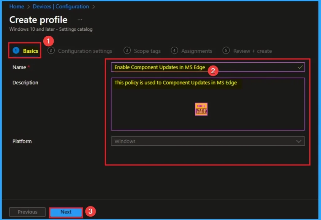Enable Component Updates in MS Edge to Enhance Browser Security using Intune 3 Enable Component Updates in MS Edge to Enhance Browser Security using Intune - Fig.3
