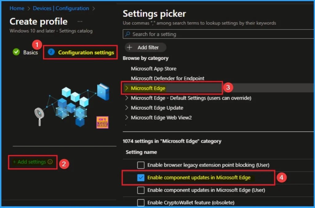 Enable Component Updates in MS Edge to Enhance Browser Security using Intune 4 Enable Component Updates in MS Edge to Enhance Browser Security using Intune - Fig.4