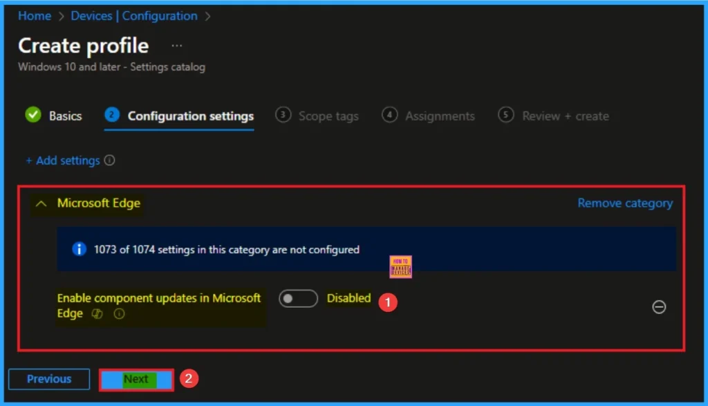 Enable Component Updates in MS Edge to Enhance Browser Security using Intune 5 Enable Component Updates in MS Edge to Enhance Browser Security using Intune - Fig.5