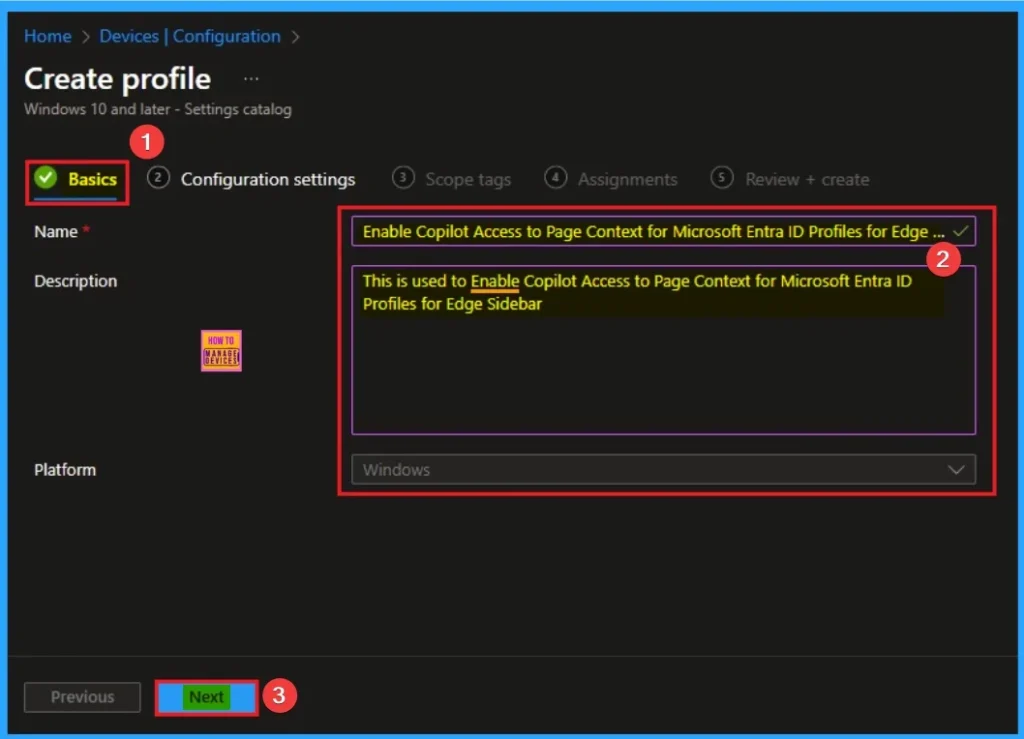 Enable Copilot Access to Page Context for Microsoft Entra ID Profiles for Edge Sidebar using Intune 3 Enable Copilot Access to Page Context for Microsoft Entra ID Profiles for Edge Sidebar using Intune - Fig.3