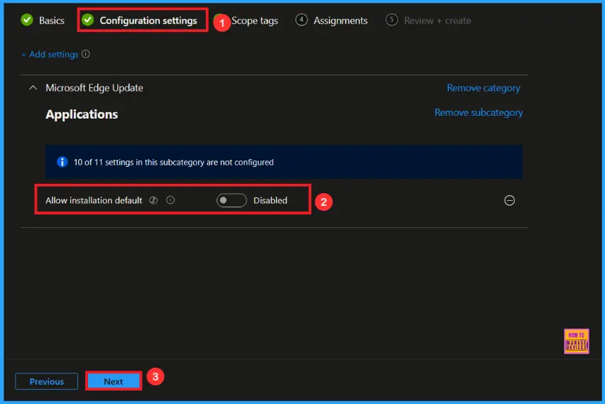 Enable Microsoft Edge Update Policy in All Channels for Controlling Edge Installation using Intune 5 Enable Microsoft Edge Update Policy in All Channels for Controlling Edge Installation using Intune - Fig.4