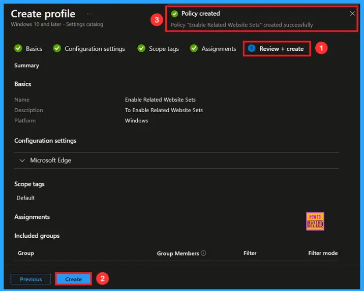 Manage Third-Party Cookies in MS Edge with Related Websites Sets Policy using Intune 9 Manage Third-Party Cookies in MS Edge with Related Websites Sets Policy using Intune - Fig.8