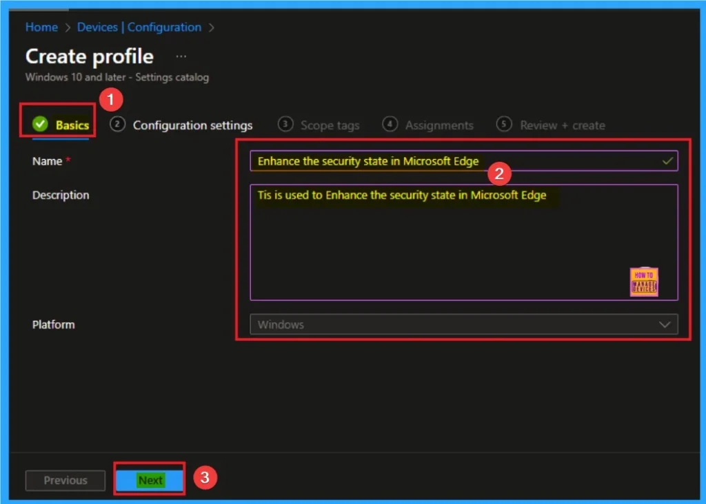 Enable Security State Policy to Prevent Data Leakage in MS Edge Browser using Intune 3 Enable Security State Policy to Prevent Data Leakage in MS Edge Browser using Intune - Fig.3
