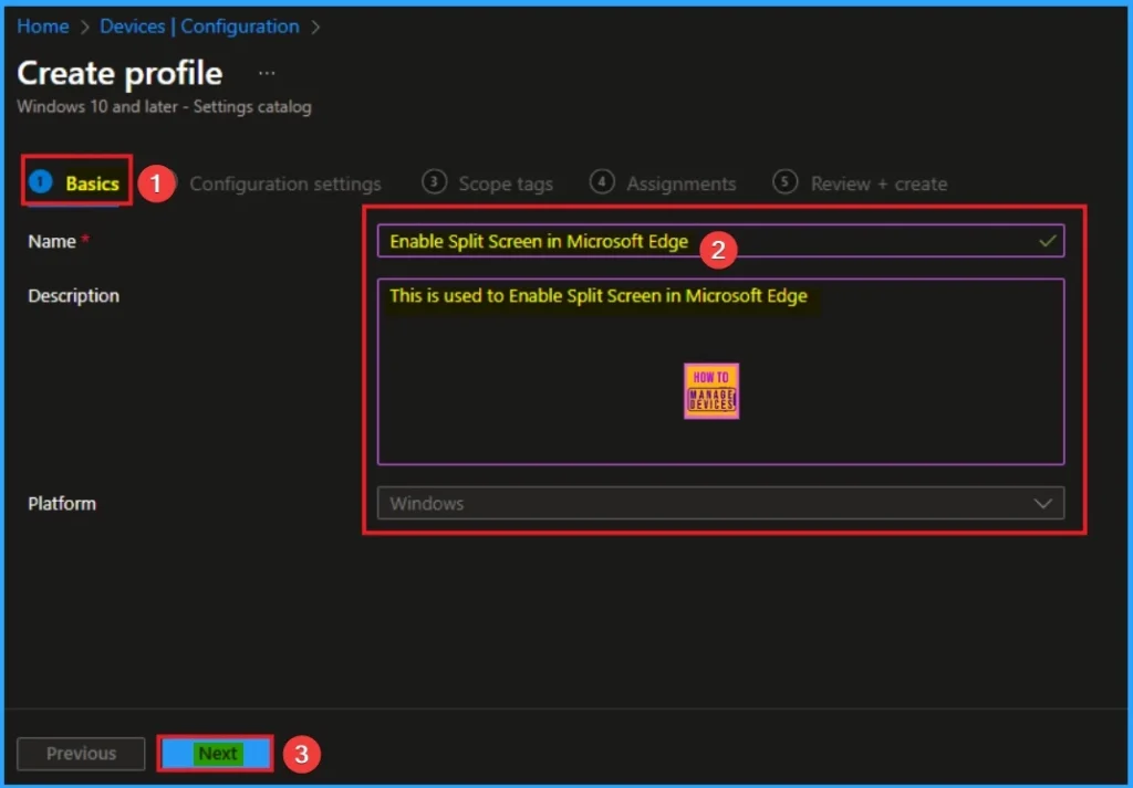 Enable Split Screen in Microsoft Edge to Improving Workflow and Multitasking using Intune 3 Enable Split Screen in Microsoft Edge to Improving Workflow and Multitasking using Intune - Fig.3