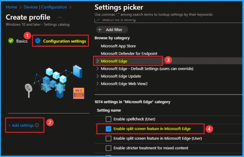 Enable Split Screen in Microsoft Edge to Improving Workflow and Multitasking using Intune 4 Enable Split Screen in Microsoft Edge to Improving Workflow and Multitasking using Intune - Fig.4