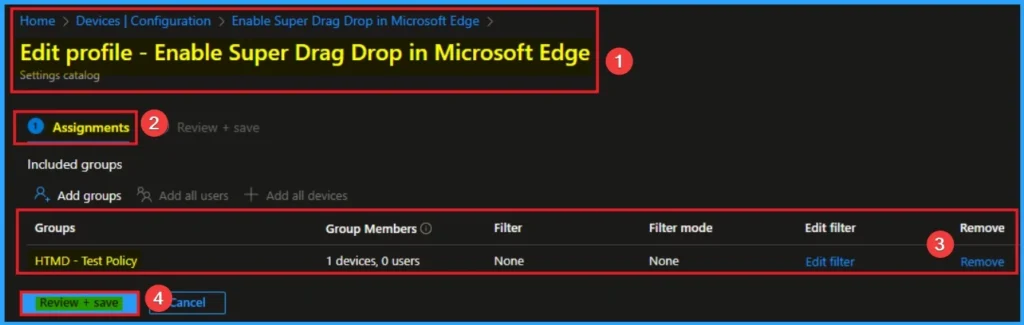 Enable Super Drag Drop in Microsoft Edge to Control User Navigation and Search using Intune 12 Enable Super Drag Drop in Microsoft Edge to Control User Navigation and Search using Intune - Fig.12