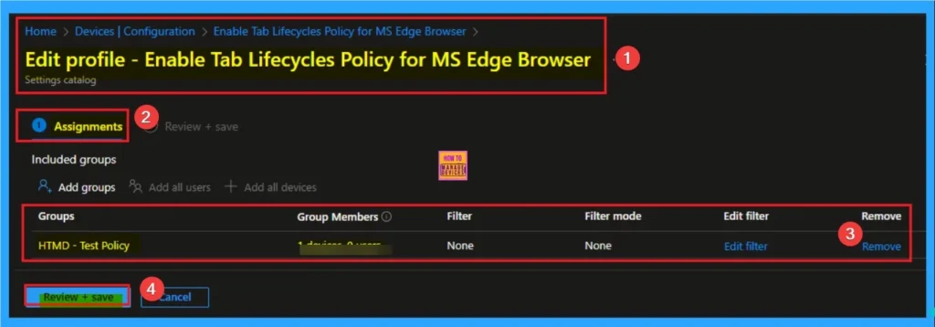 Enable Tab Lifecycles Policy for MS Edge Browser to Optimise Performance using Intune 12 Enable Tab Lifecycles Policy for MS Edge Browser to Optimise Performance using Intune - Fig.12