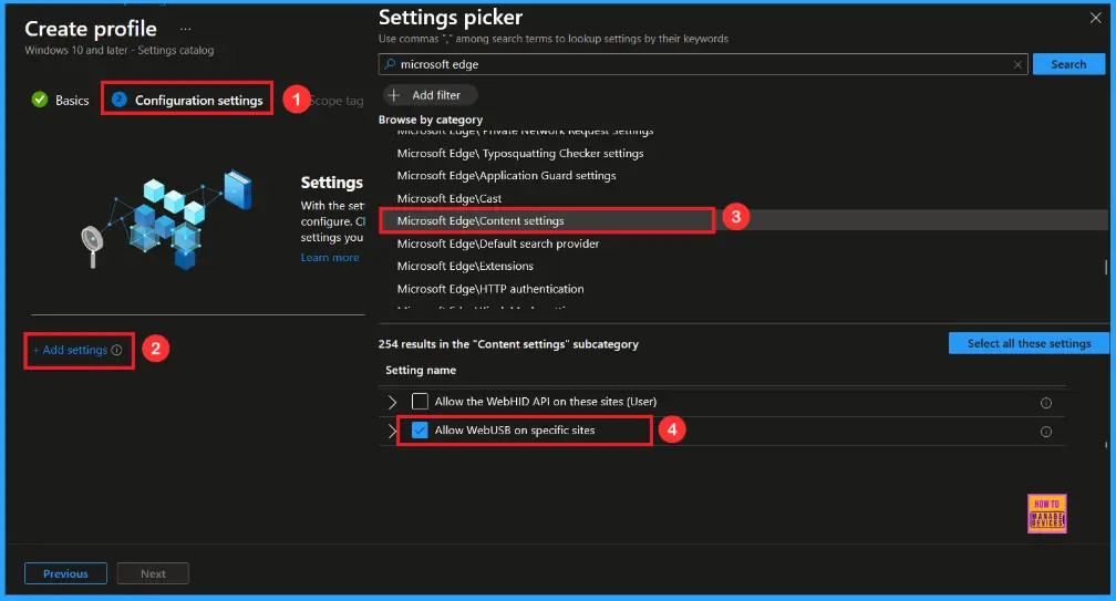 Enable WebUsb Ask for Urls Policy in Microsoft Edge to Control USB Device Access using Intune 4 Enable WebUsb Ask for Urls Policy in Microsoft Edge to Control USB Device Access using Intune - Fig.3