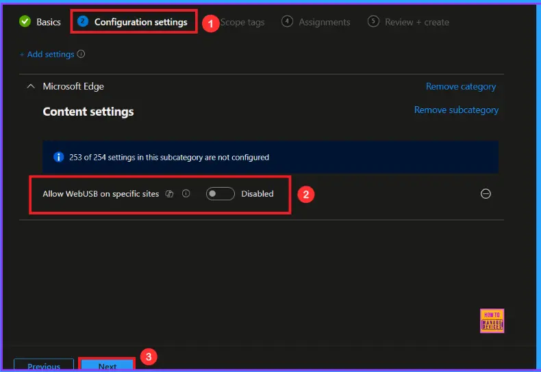 Enable WebUsb Ask for Urls Policy in Microsoft Edge to Control USB Device Access using Intune 5 Enable WebUsb Ask for Urls Policy in Microsoft Edge to Control USB Device Access using Intune - Fig.4