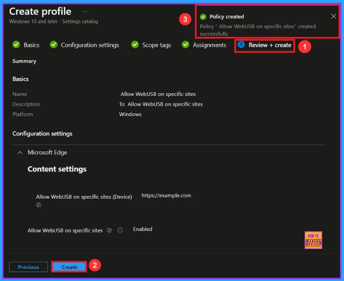 Enable WebUsb Ask for Urls Policy in Microsoft Edge to Control USB Device Access using Intune 9 Enable WebUsb Ask for Urls Policy in Microsoft Edge to Control USB Device Access using Intune - Fig.8