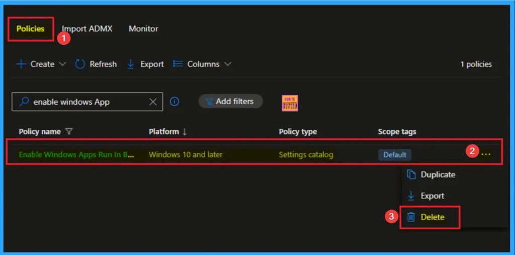 Enable Windows Apps Run in Background to Manage Privacy using Intune 12 Enable Windows Apps Run in Background to Manage Privacy using Intune - Fig.12