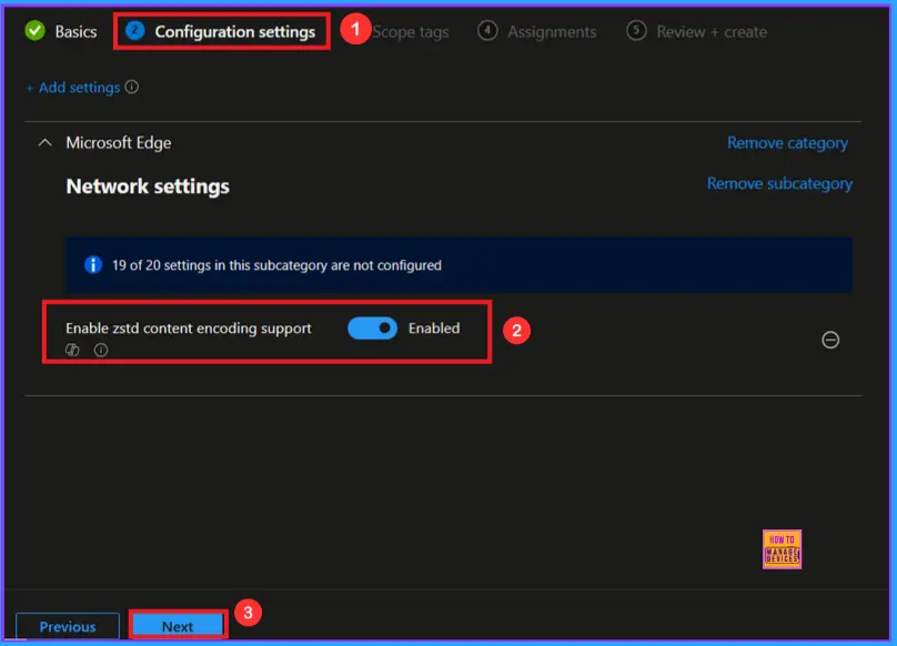 Enable Zstd Content Encoding Policy in Microsoft Edge to Improve Web Compression using Intune 6 Enable Zstd Content Encoding Policy in Microsoft Edge to Improve Web Compression using Intune - Fig.5