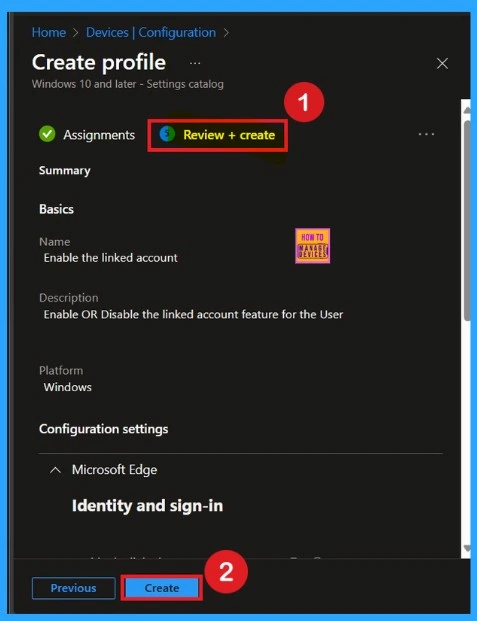 Enable the Linked Account Feature in MS Edge Using Intune Policy 8 Enable the Linked Account Feature in MS Edge Using Intune Policy - Fig.8
