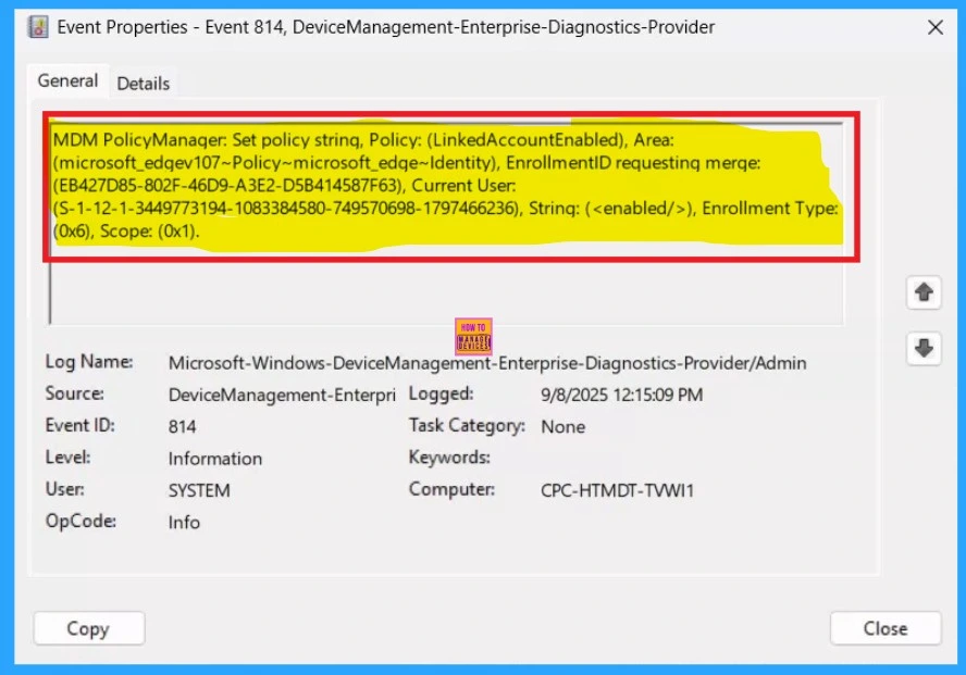 Enable the Linked Account Feature in MS Edge Using Intune Policy 10 Enable the Linked Account Feature in MS Edge Using Intune Policy - Fig.10