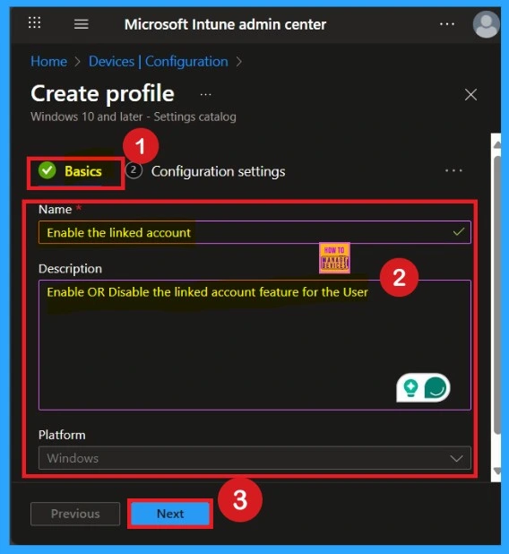 Enable the Linked Account Feature in MS Edge Using Intune Policy 2 Enable the Linked Account Feature in MS Edge Using Intune Policy - Fig.2