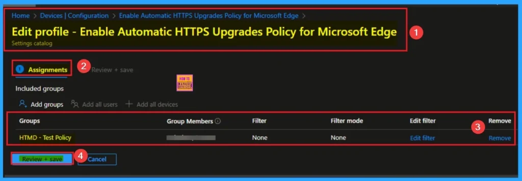 Enforce Automatic HTTPS Upgrades Policy for Microsoft Edge for Secure Connections using Intune 12 Enforce Automatic HTTPS Upgrades Policy for Microsoft Edge for Secure Connections using Intune - Fig.12