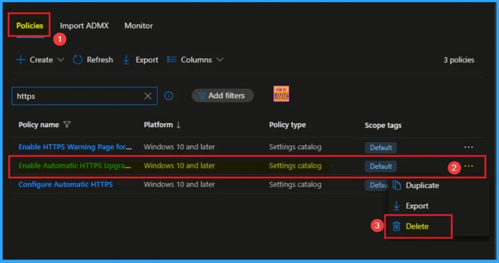Enforce Bing SafeSearch for MS Edge Browser to Filter Adult Text Image and Videos using Intune 13 Enforce Bing SafeSearch for MS Edge Browser to Filter Adult Text Image and Videos using Intune - Fig.13