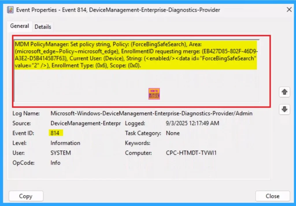Enforce Bing SafeSearch for MS Edge Browser to Filter Adult Text Image and Videos using Intune 11 Enforce Bing SafeSearch for MS Edge Browser to Filter Adult Text Image and Videos using Intune - Fig.11