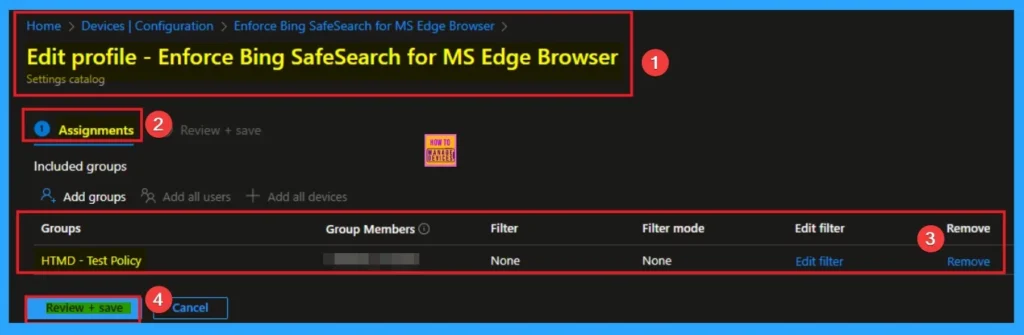 Enforce Bing SafeSearch for MS Edge Browser to Filter Adult Text Image and Videos using Intune 12 Enforce Bing SafeSearch for MS Edge Browser to Filter Adult Text Image and Videos using Intune - Fig.12