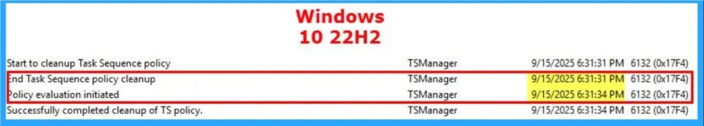 Fix Task Sequence Delays in Windows 11 24H2 During Bare Metal Deployment in SCCM 2 Fix Task Sequence Delays in Windows 11 24H2 During Bare Metal Deployment in SCCM - Fig.2 - Creds to MS