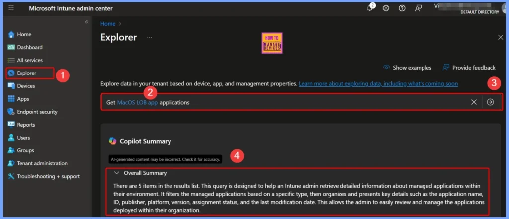 How to Access MacOS LOB Applications ID Publisher and Modification Date Details in Intune Copilot Explorer 1 How to Access MacOS LOB Applications ID Publisher and Modification Date Details in Intune Copilot Explorer - Fig.1