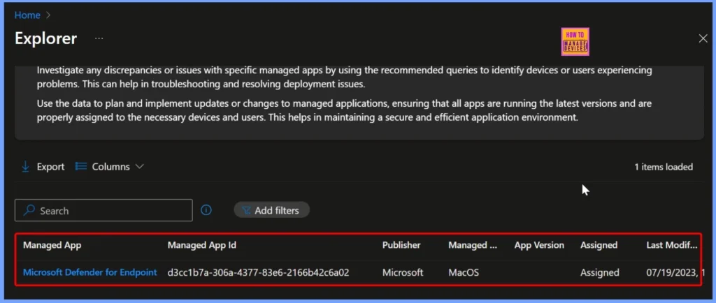 Retrieve macOS Microsoft Defender App ID Publisher and Last Modified Date using Intune Copilot Explorer 3 Retrieve macOS Microsoft Defender App ID Publisher and Last Modified Date using Intune Copilot Explorer - Fig.3