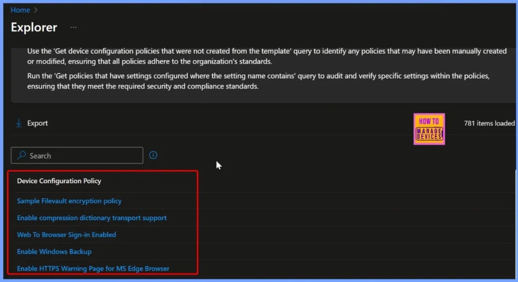 Identify Non iOS General Device Configuration Policies with Intune Copilot Explorer 6 Identify Non iOS General Device Configuration Policies with Intune Copilot Explorer - Fig.6