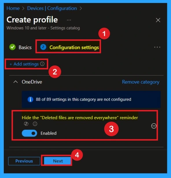 Benefits of OneDrive Hide Deleted Files Reminder using Intune Policy 5 Benefits of OneDrive Hide Deleted Files Reminder using Intune policy Fig.5