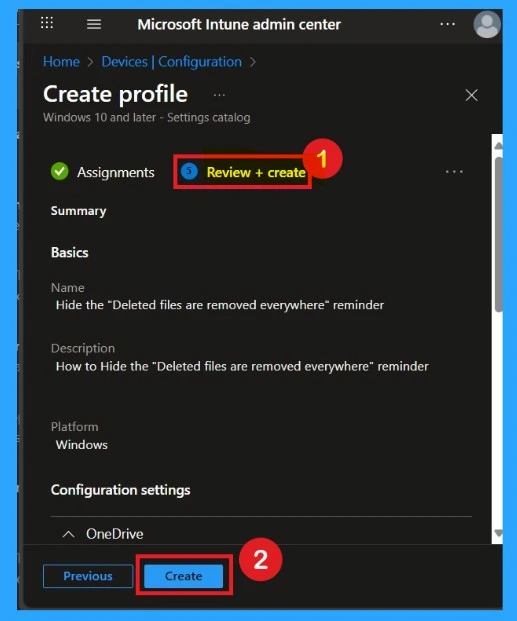 Benefits of OneDrive Hide Deleted Files Reminder using Intune Policy 8 Benefits of OneDrive Hide Deleted Files Reminder using Intune policy Fig.8