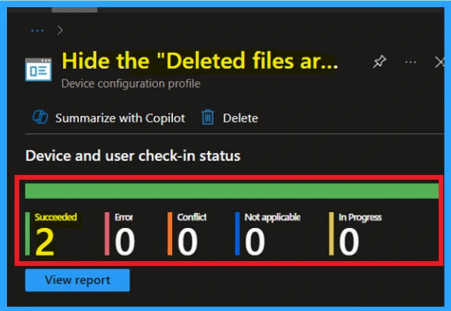 Benefits of OneDrive Hide Deleted Files Reminder using Intune Policy 9 Benefits of OneDrive Hide Deleted Files Reminder using Intune policy Fig.9