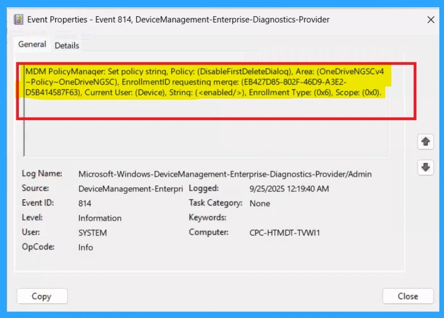 Benefits of OneDrive Hide Deleted Files Reminder using Intune Policy 10 Benefits of OneDrive Hide Deleted Files Reminder using Intune policy Fig.10