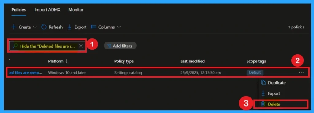 Benefits of OneDrive Hide Deleted Files Reminder using Intune Policy 12 Benefits of OneDrive Hide Deleted Files Reminder using Intune policy Fig.12