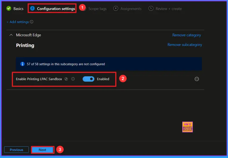 Control Least Privilege App Container Sandbox for Printing Services in Edge Browser using Intune 6 Control Least Privilege App Container Sandbox for Printing Services in Edge Browser using Intune - Fig.5