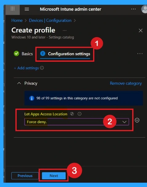 How to Block App Location Access in Windows using Intune Policy 5 How to Block App Location Access in Windows using Intune Policy - Fig.5