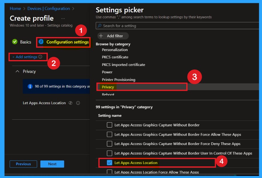 How to Block App Location Access in Windows using Intune Policy 3 How to Block App Location Access in Windows using Intune Policy - Fig.3