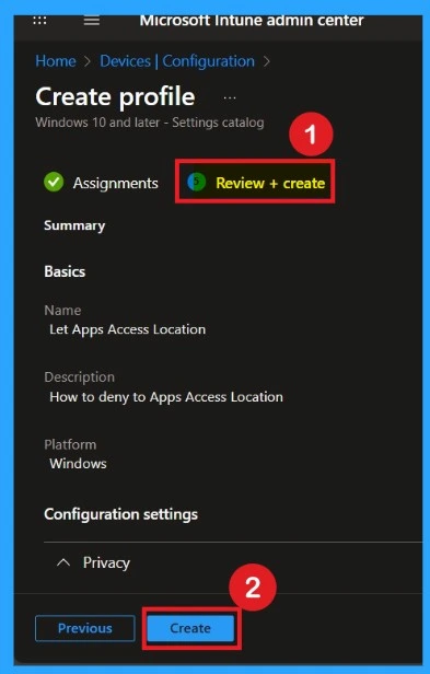 How to Block App Location Access in Windows using Intune Policy 8 How to Block App Location Access in Windows using Intune Policy - Fig.8