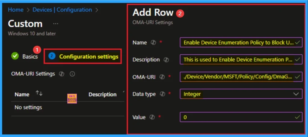 How to Enable Device Enumeration Policy to Block Untrusted DMA Devices using Intune 14 How to Enable Device Enumeration Policy to Block Untrusted DMA Devices using Intune - Fig.14