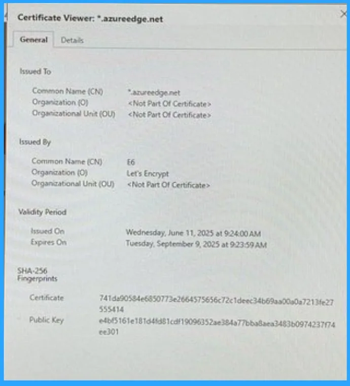 How to Fix Azureedge.net Certificate Expiration Impacting NuGet and Autopilot - Fig.2 - Creds to MS