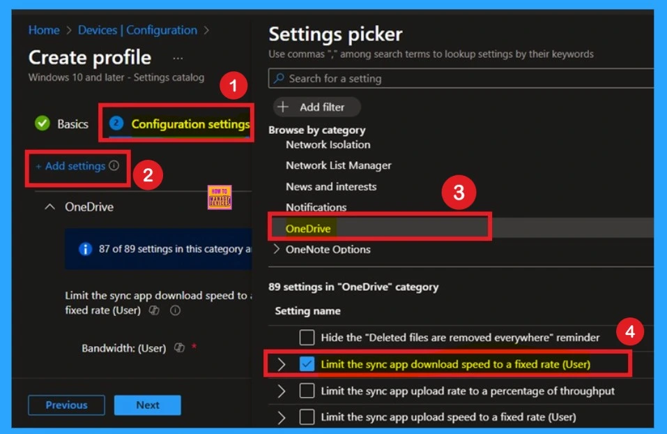 How to Restrict OneDrive Sync Speed in a Fixed Rate via Intune Policy 3 How to Restrict OneDrive Sync Speed in a Fixed Rate via Intune Policy - Fig.3