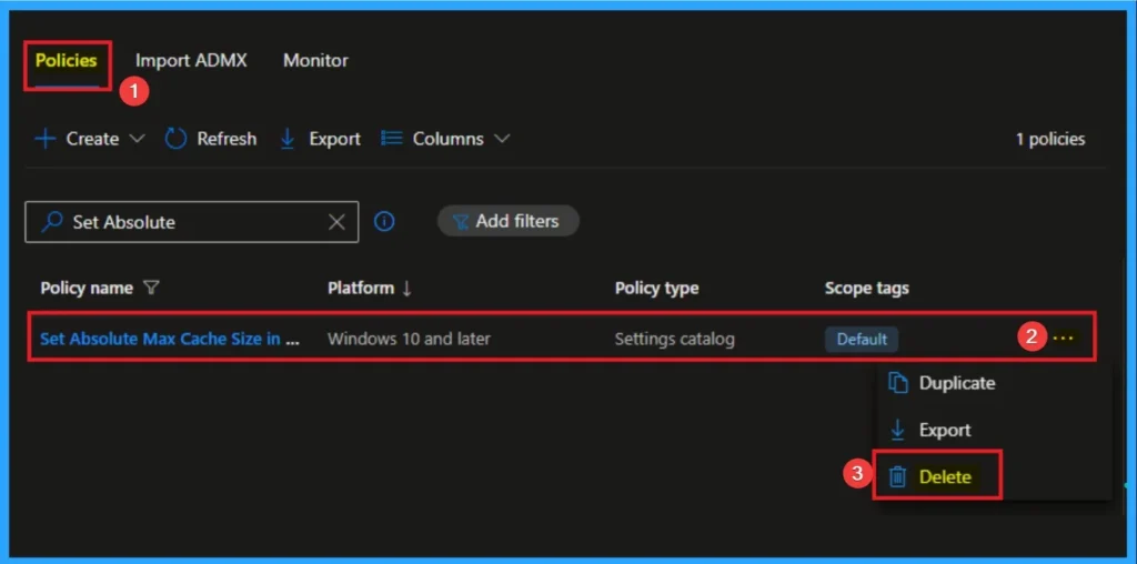 How to Set an Absolute Max Cache Size in GBs for Delivery Optimization using Intune 12 How to Set an Absolute Max Cache Size in GBs for Delivery Optimization using Intune - Fig.12