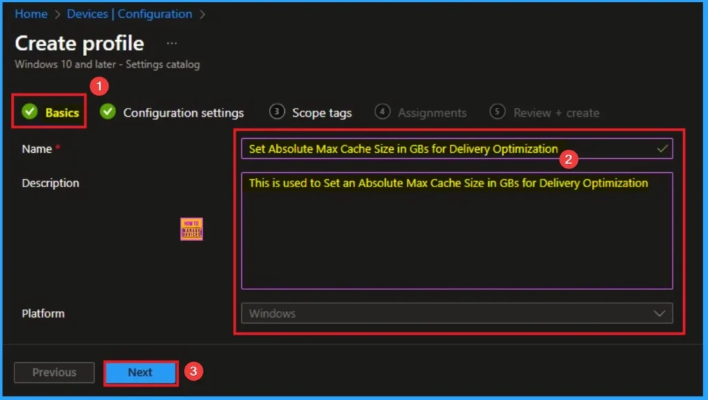 How to Set an Absolute Max Cache Size in GBs for Delivery Optimization using Intune 3 How to Set an Absolute Max Cache Size in GBs for Delivery Optimization using Intune - Fig.3