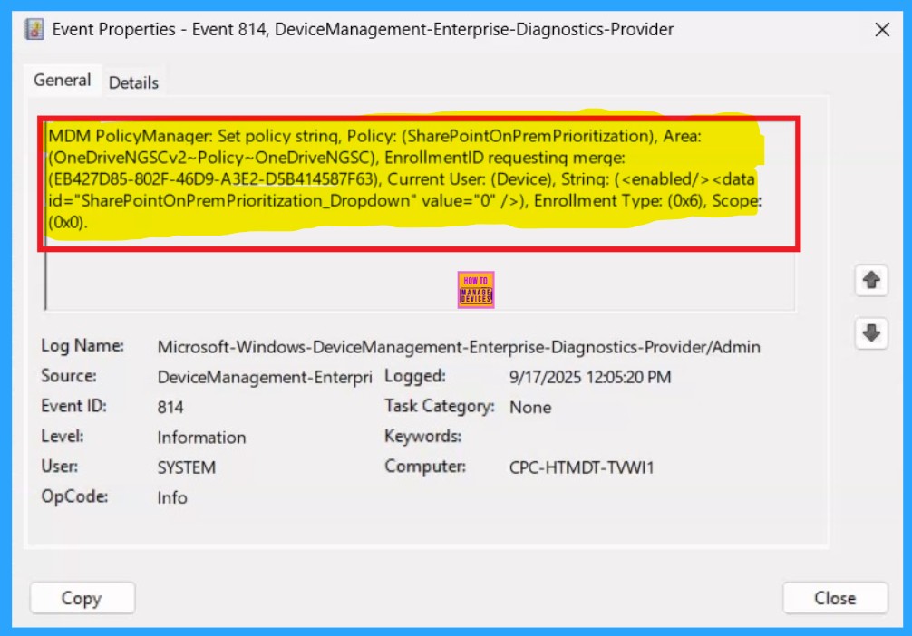 How to Specify the OneDrive Location in a Hybrid Environment using Intune 10 How to Specify the OneDrive Location in a Hybrid Environment using Intune - Fig.10