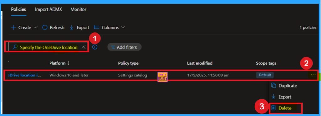 How to Specify the OneDrive Location in a Hybrid Environment using Intune 11 How to Specify the OneDrive Location in a Hybrid Environment using Intune - Fig.11