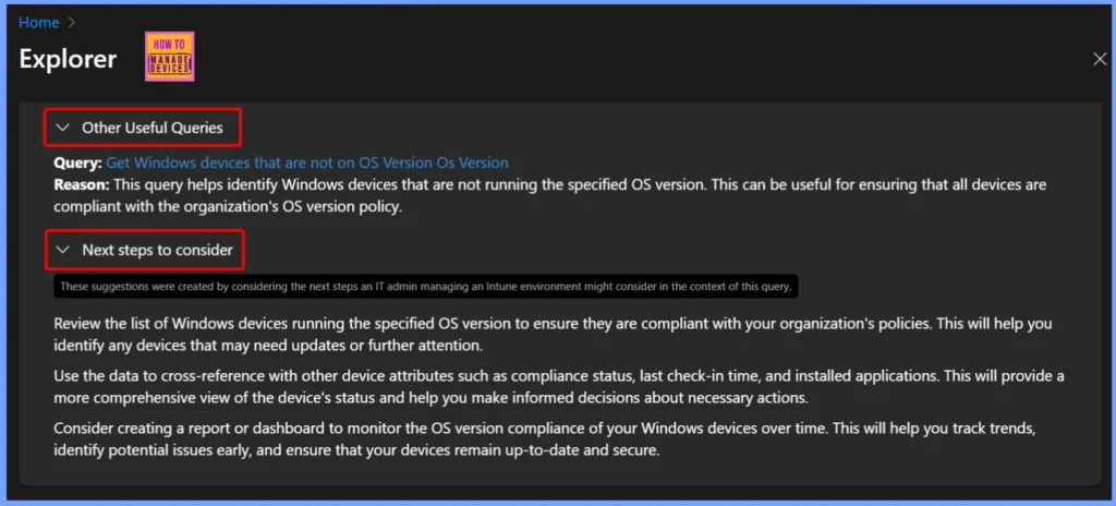 Steps to Identify Windows Devices with Specific OS Version using Intune Copilot Explorer 2 Steps to Identify Windows Devices with Specific OS Version using Intune Copilot Explorer - Fig.2